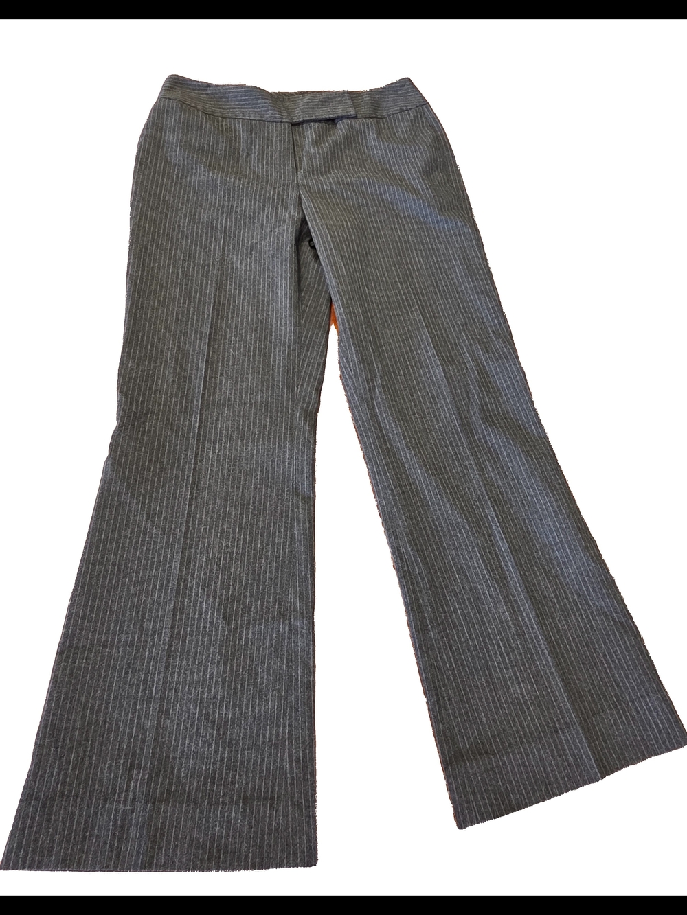 Antonio Melani Gray Pinstripe Wide-Leg Pants